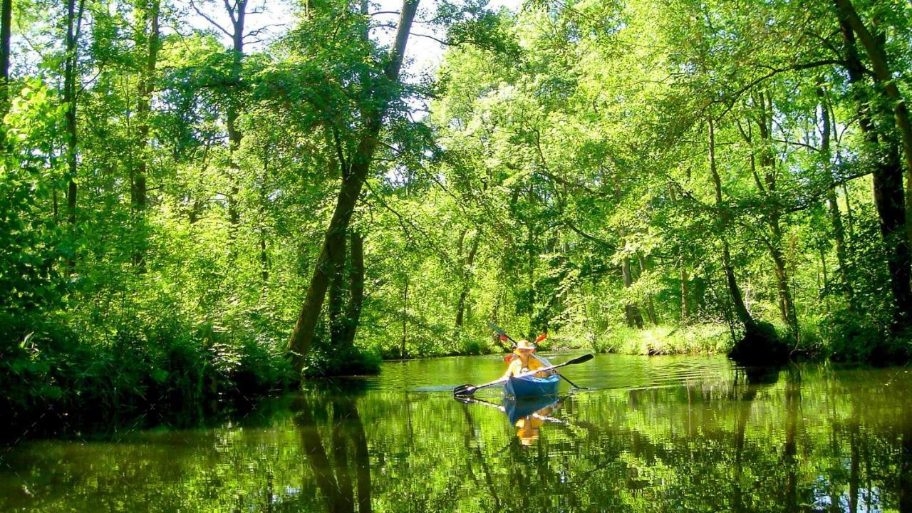 Janischs Fewo Im Spreewald, Terrasse, Grosser Garten Und Blick Inklusive Unterspreewald Exterior foto